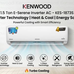 Kenwood 1.5 Ton E-Serene Inverter AC KES-1873S â€“ Heat & Cool | Energy Saving | R410A