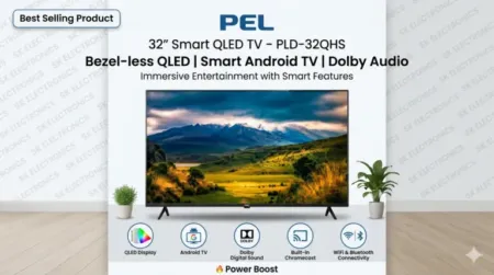 PEL 32″ Smart Google Bezel-less LED TV - PLD-32HS (Black)