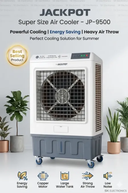 Jackpot JP-9500 High-Capacity Room Air Cooler