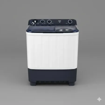 Haier HTW-100-1217W 10 kg Twin Tub Semi-Automatic Washing Machine