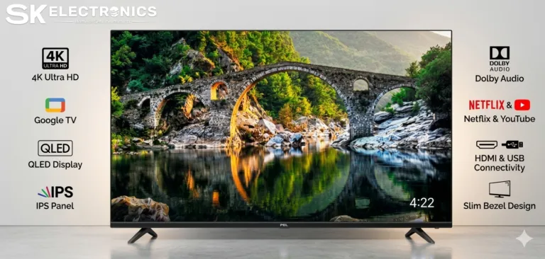 PEL 58″ LED Smart Google TV - 4K Ultra HD Bezel-less Google TV
